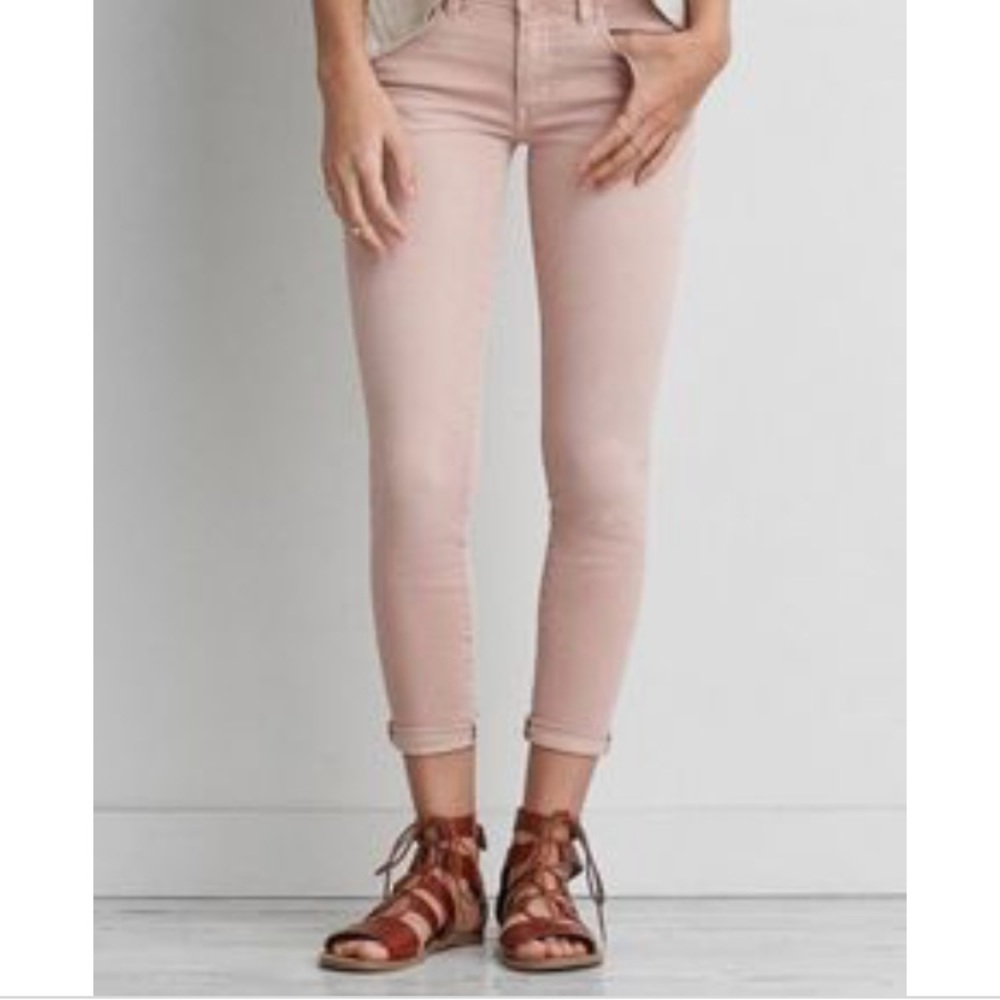 American Eagle Skinny Pink Jeans!